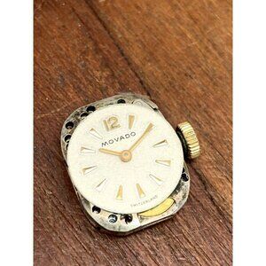 Movado Women's Watch 17J Swiss Mechanical Movement WORKS FOR REPAIR PARTS